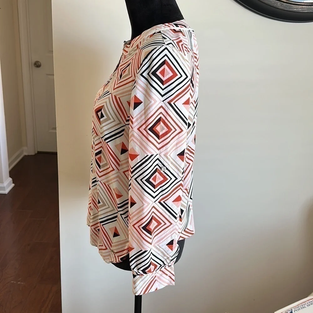 Tommy Hilfiger Geometric Pattern Blouse